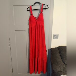 Harlow Vibrant Red Textured Dress